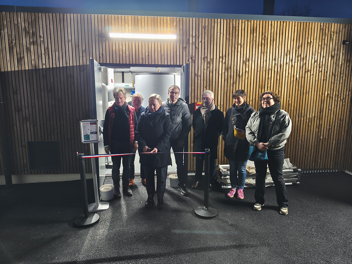 Inauguration chaufferie bois sur la commune de Melgven